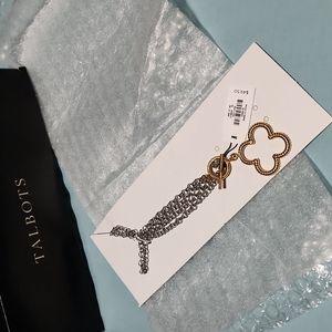 🍀Beautiful St. Patty's Day Clover Necklace Talbots NWT🍀